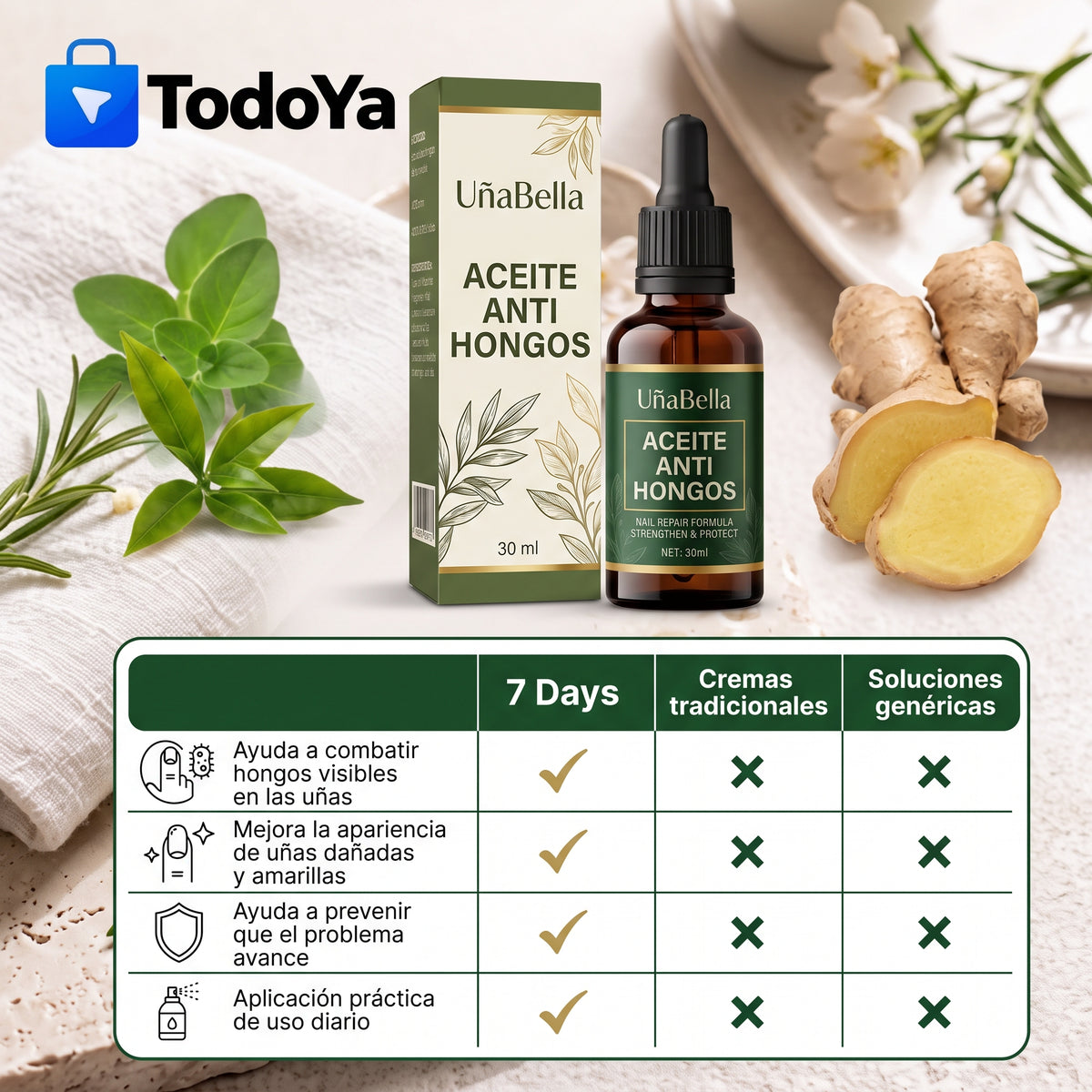 UñaBella - Aceite anti-hongos uñas