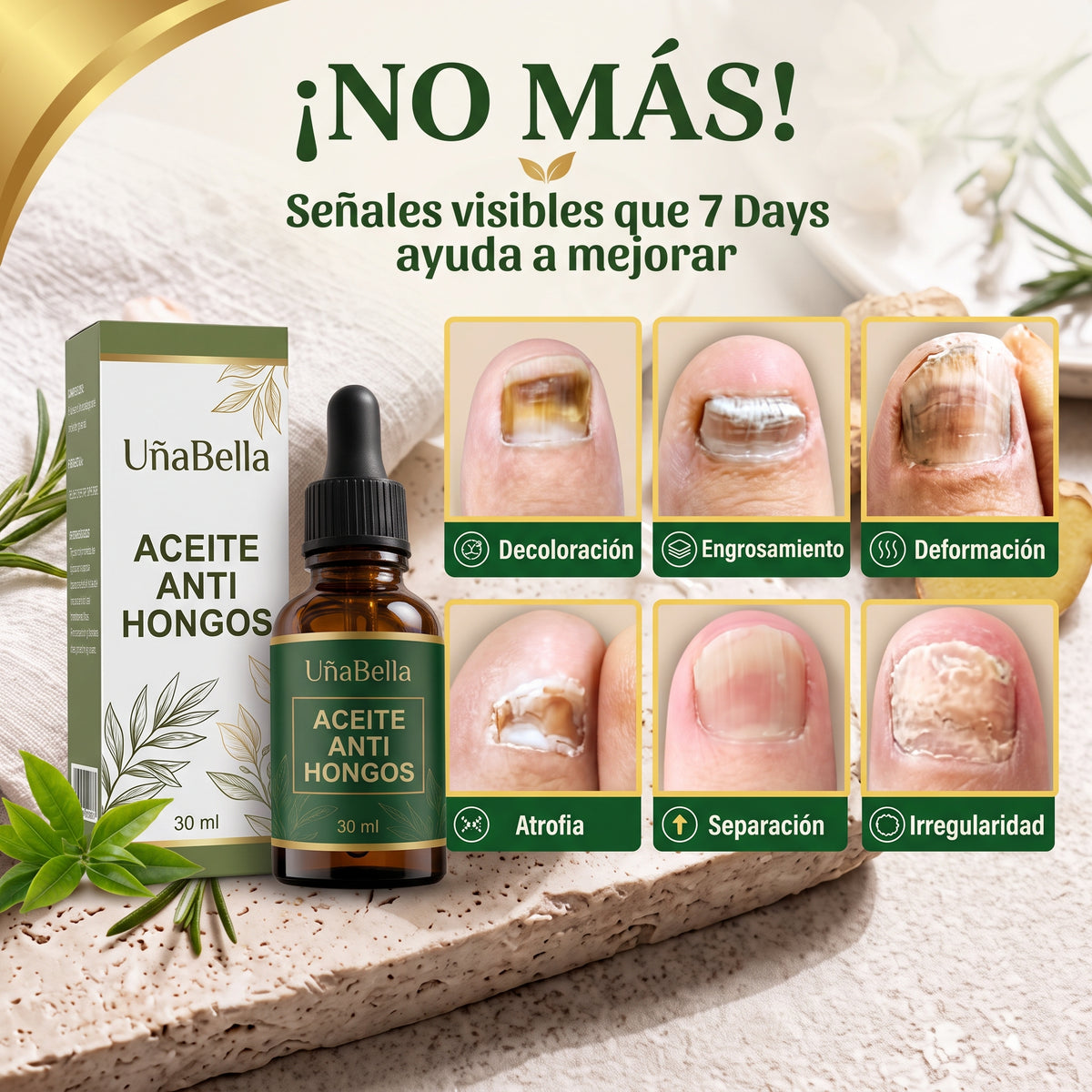 UñaBella - Aceite anti-hongos uñas
